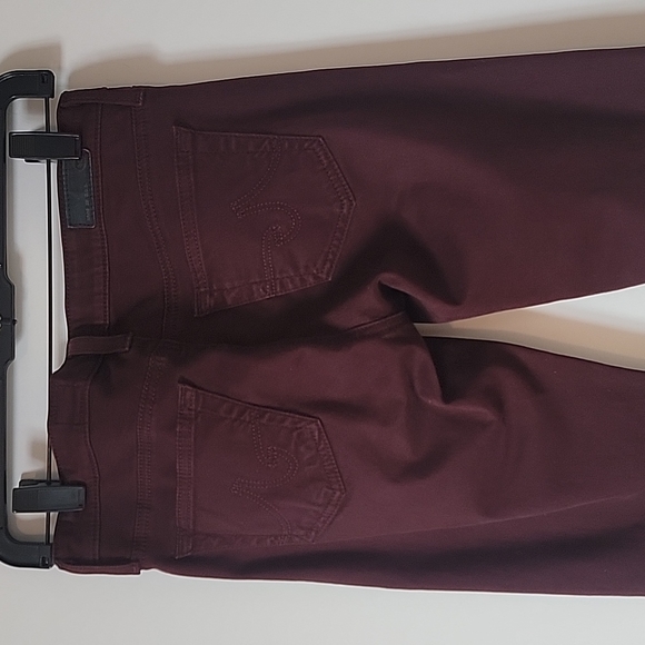 AG Adriano Goldschmied "The Stilt" Cigarette Jean in Maroon - Picture 8 of 10